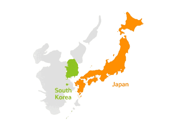 export markets palm kernels shells, japan and korea