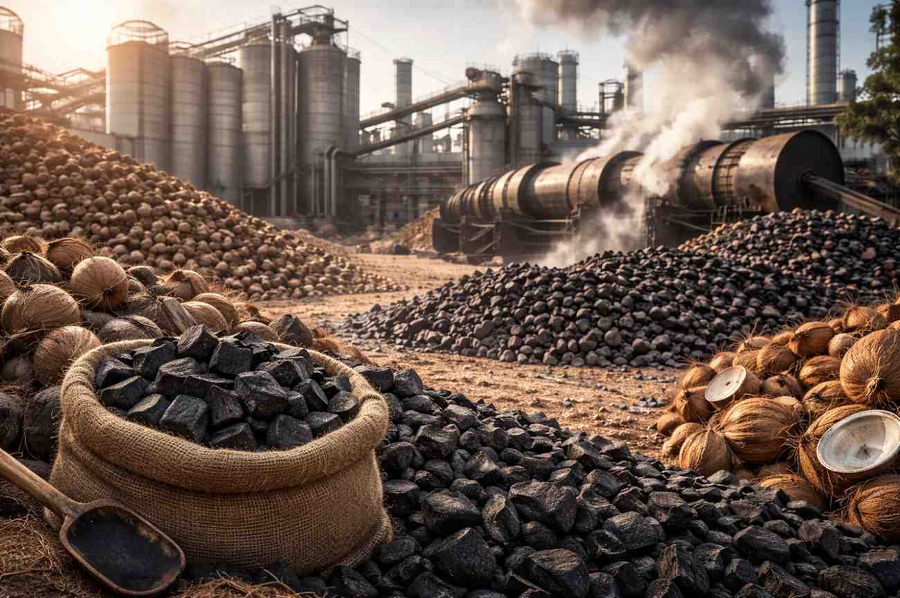 Coconut Shells Charcoal Industry